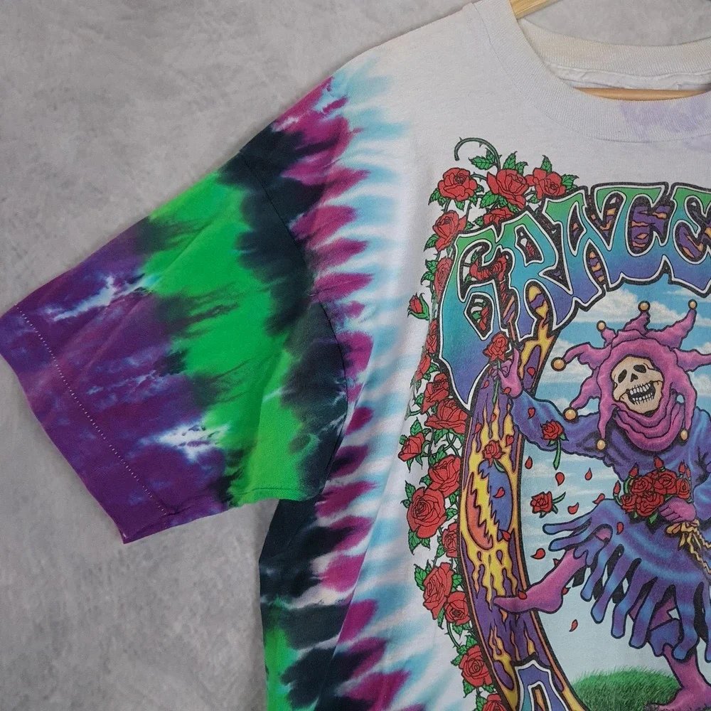 Vintage Grateful Dead Shirt Mens XL Tie Dye Seasons Of The Dead Liquid Blue - Picture 4 of 16